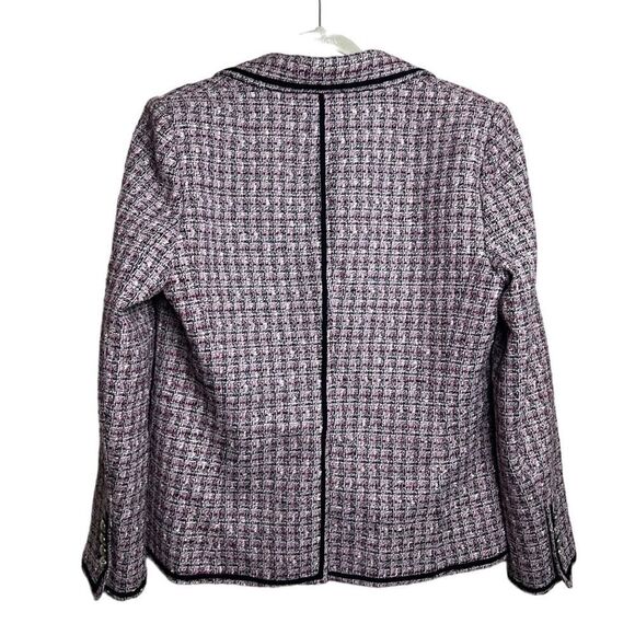 Veronica Beard Pink and Black Checkered Blazer - Picture 9 of 10